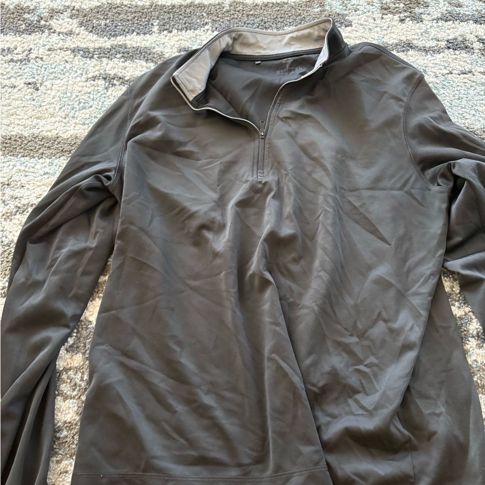 Men's Black Quarter-Zip Pullover